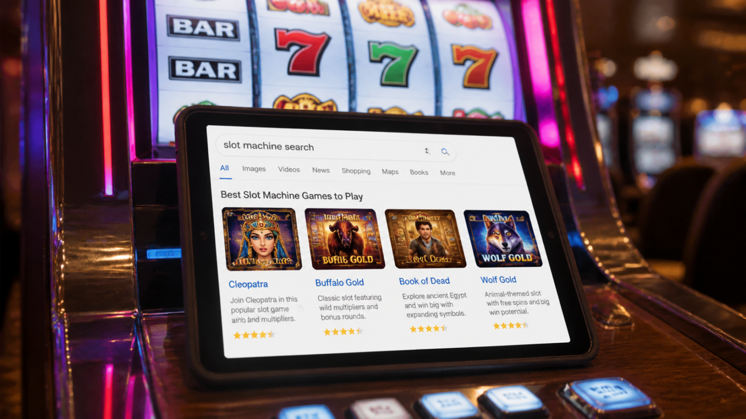 Ilustrasi situs rekomendasi google untuk slot gacor dengan tampilan mesin slot